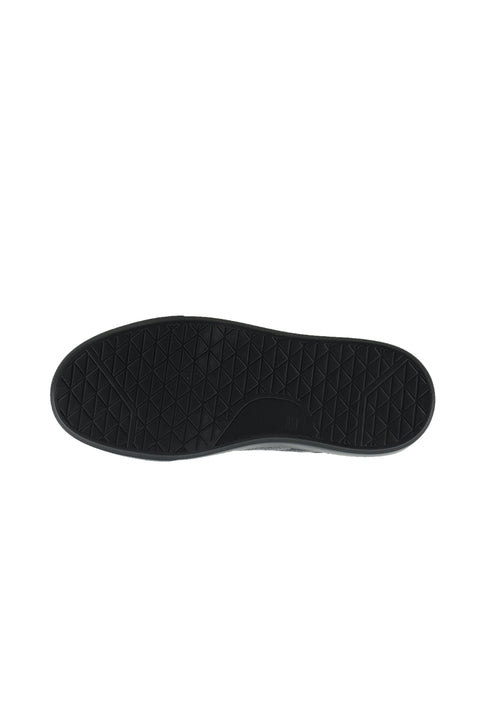 Black Leather Sneaker Shoes