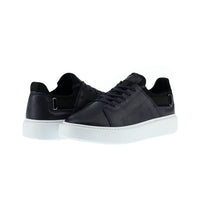 Dark Navy Leather Sneaker Shoes