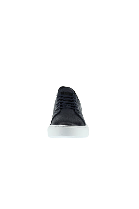 Dark Navy Leather Sneaker Shoes