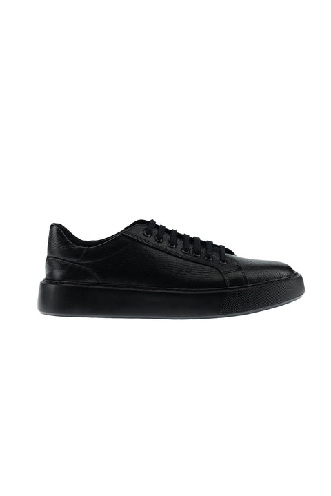 Siyah Sneaker Deri Ayakkabı