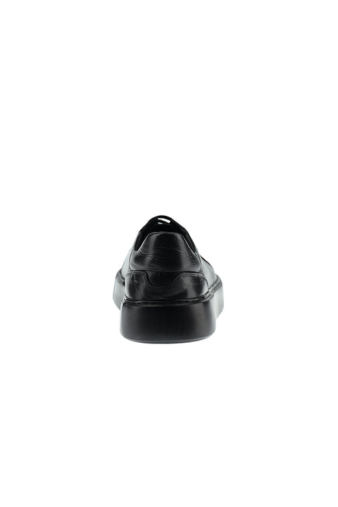 Siyah Sneaker Deri Ayakkabı