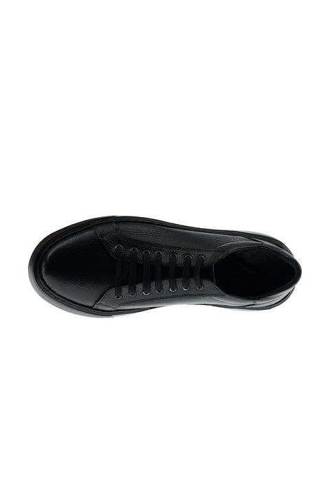 Siyah Sneaker Deri Ayakkabı
