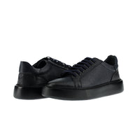 Dark Navy Leather Sneaker Shoes