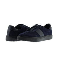 Dark Navy Leather Sneaker Shoes