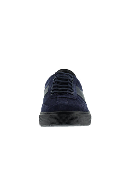 Dark Navy Leather Sneaker Shoes