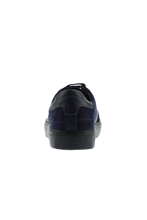 Dark Navy Leather Sneaker Shoes