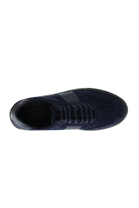 Dark Navy Leather Sneaker Shoes
