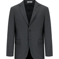 Light Gray 4-Drop Relaxed Fit Classic Patterned Jacket