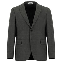Medium Gray 4-Drop Relaxed Fit Classic Patterned Jacket