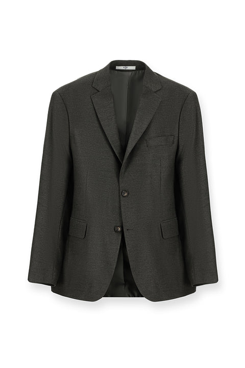 Dark Brown 4-Drop Relaxed Fit Classic Patterned Jacket