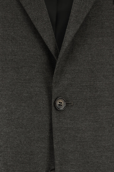 Dark Brown 4-Drop Relaxed Fit Classic Patterned Jacket