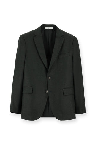  Koyu Haki 4 Drop Relaxed Fit Rahat Kesim Klasik Desenli Ceket