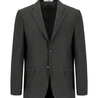 Dark Anthracite 4-Drop Relaxed Fit Classic Patterned Jacket