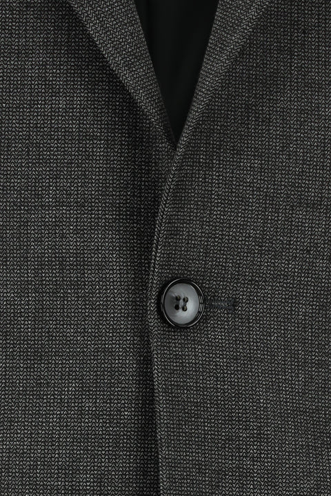 Dark Anthracite 4-Drop Relaxed Fit Classic Patterned Jacket