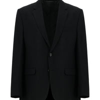 Black 4-Drop Relaxed Fit Classic Patterned Jacket