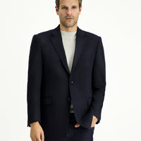 Black Navy 4 Drop Relaxed Fit Classic Striped Knit Jacket