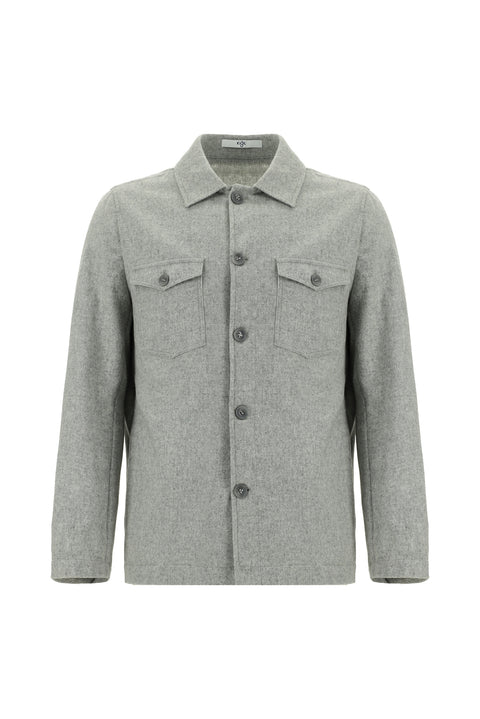 Medium Grey Melange 6 Drop Regular Fit Standard Cut Wool Sport Jacket