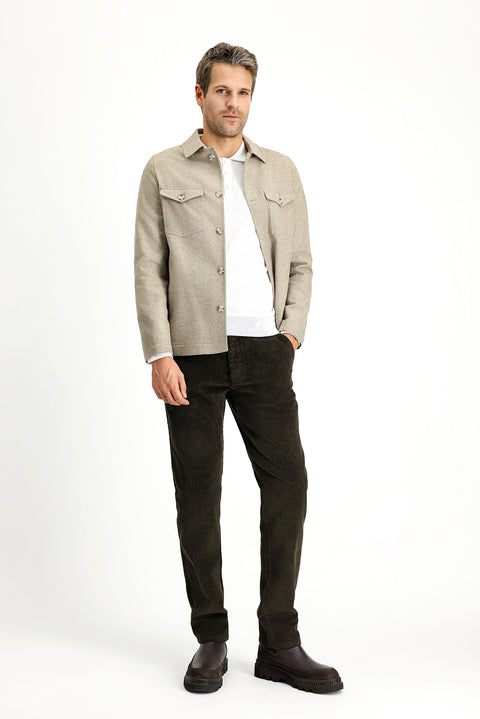 Medium Mink 6 Drop Regular Fit Standard Cut Wool Sport Jacket