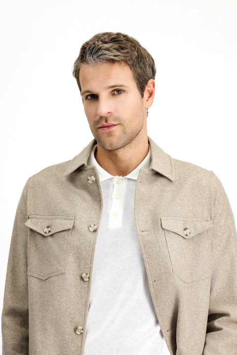 Medium Mink 6 Drop Regular Fit Standard Cut Wool Sport Jacket