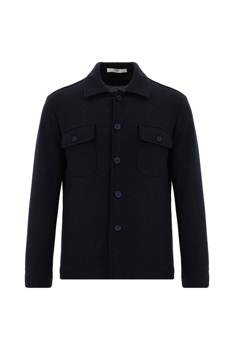 Dark Navy 6 Drop Regular Fit Standard Cut Wool Sport Jacket