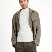 Medium Mink 6 Drop Regular Fit Standard Cut Wool Sport Jacket