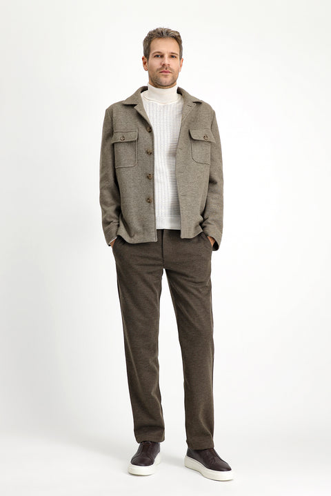 Medium Mink 6 Drop Regular Fit Standard Cut Wool Sport Jacket
