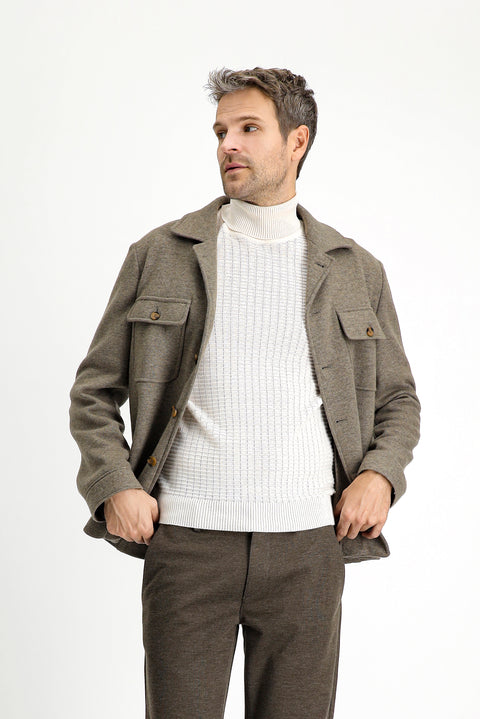 Medium Mink 6 Drop Regular Fit Standard Cut Wool Sport Jacket