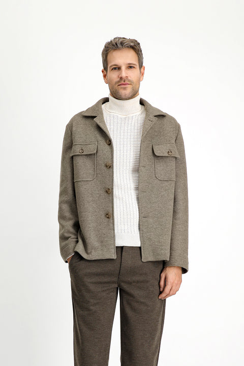 Medium Mink 6 Drop Regular Fit Standard Cut Wool Sport Jacket