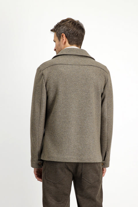 Medium Mink 6 Drop Regular Fit Standard Cut Wool Sport Jacket