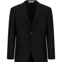 Black 4-Drop Relaxed Fit Classic Jacket