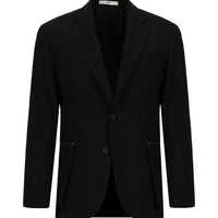 Black 7 Drop Super Slim Fit Extra Narrow Cut Classic Zip-Pocket Jacket