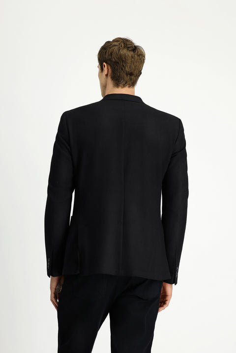 Black 8 Drop Muscle Fit Long Athletic Cut Lycra Sport Jacket