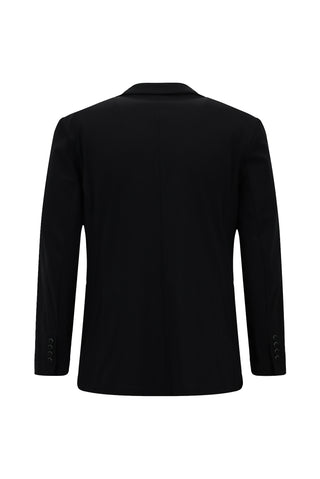 Siyah Techno-Line 7 Drop Slim Fit Dar Kesim Klasik Ceket