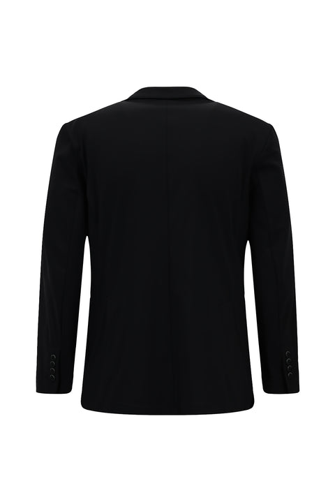 Black Techno-Line 6 Drop Regular Fit Classic Jacket