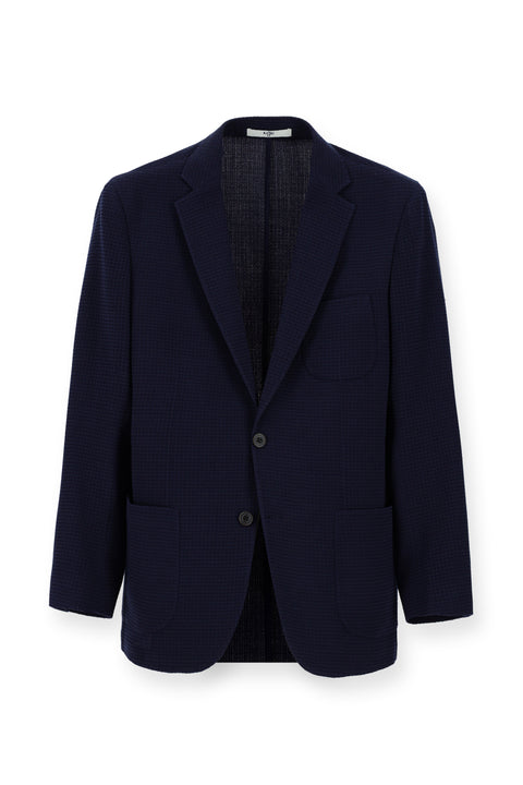 Dark Navy 6 Drop Regular Fit Standard Cut Wool Sport Italian Jacket