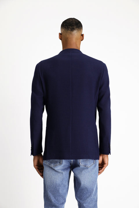 Dark Navy 6 Drop Regular Fit Standard Cut Wool Sport Italian Jacket