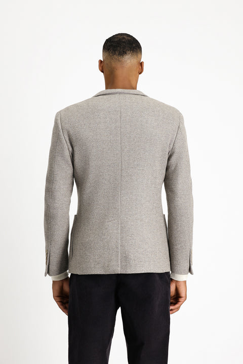 Medium Beige 7 Drop Super Slim Fit Extra Narrow Cut Wool Sport Jacket