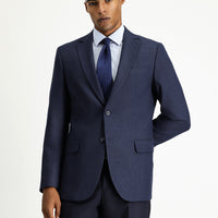 Dark Navy 6 Drop Regular Fit Classic Patterned Jacket