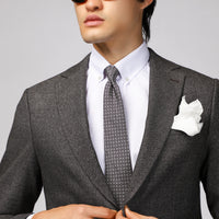 Dark Brown 6 Drop Regular Fit Classic Patterned Jacket