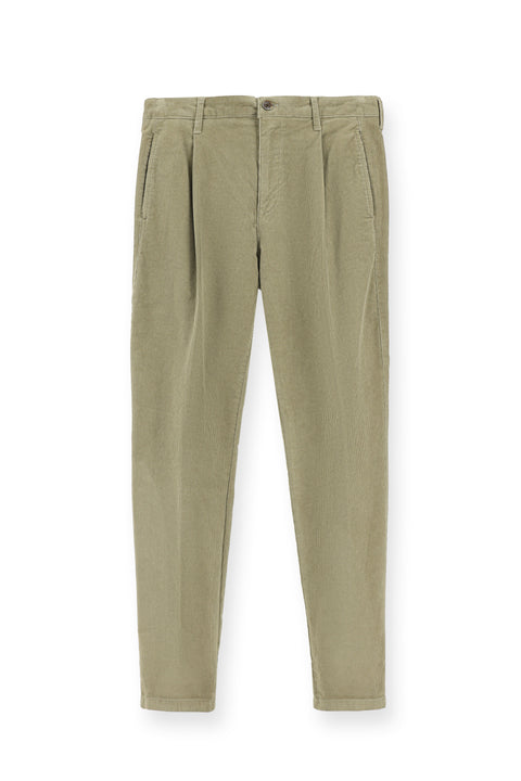 Open Mink Regular Fit Standard Cut Lycra Pleated Velvet Trousers