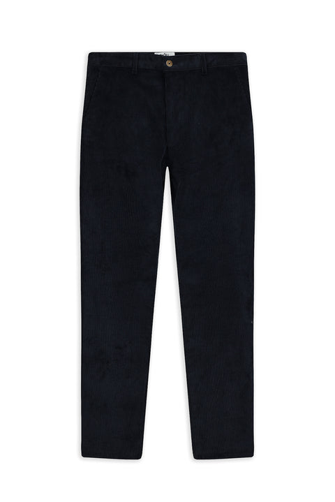 Dark Navy Relaxed Fit Stretchy Corduroy Trousers