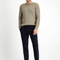Dark Navy Slim Fit Skinny Stretch Drawstring Waist Jogger Pants