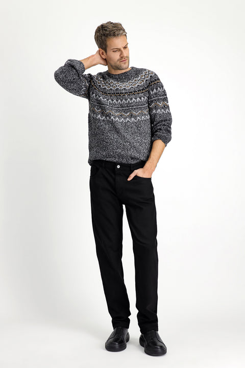 Black Slim Fit Stretchy Canvas / Chino Trousers