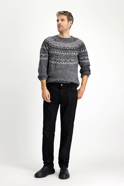 Black Slim Fit Stretchy Canvas / Chino Trousers