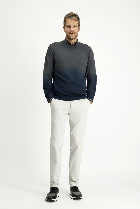 Stone Regular Fit Standard Cut Lycra Canvas / Chino Trousers
