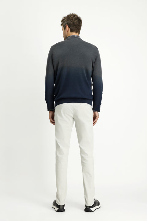 Stone Regular Fit Standard Cut Lycra Canvas / Chino Trousers