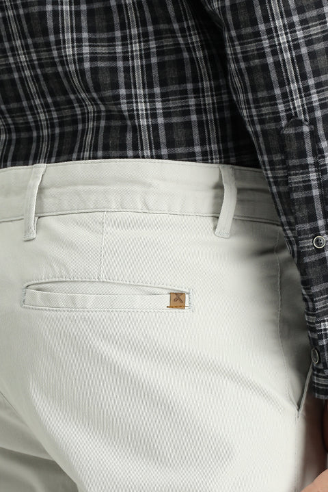 Stone Relaxed Fit Stretch Canvas / Chino Trousers