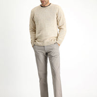 Medium Mink Slim Fit Stretch Canvas / Chino Trousers