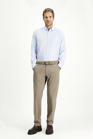  Koyu Vizon Regular Fit Standart Kesim Likralı Kanvas / Chino Pantolon