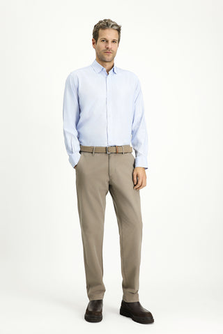  Koyu Vizon Regular Fit Standart Kesim Likralı Kanvas / Chino Pantolon